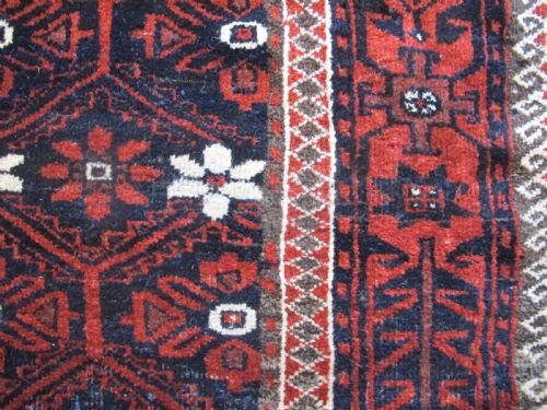ANTIQUE BELOUCHI WOOL RUNNER CIRCA 1880 280M X 118M - ADDITIONAL PHOTO 6