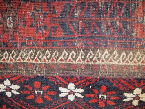 ANTIQUE BELOUCHI WOOL RUNNER CIRCA 1880 280M X 118M - ADDITIONAL PHOTO 7