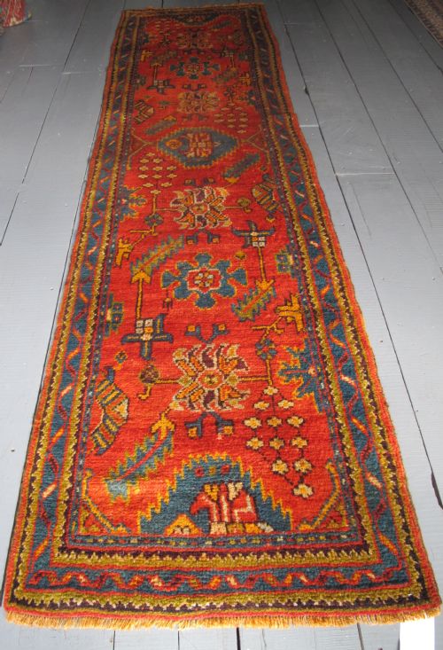 Oushak Runner, Western Turkey, Circa 1890, 3.50m X 0.89 (10'6" X 3')