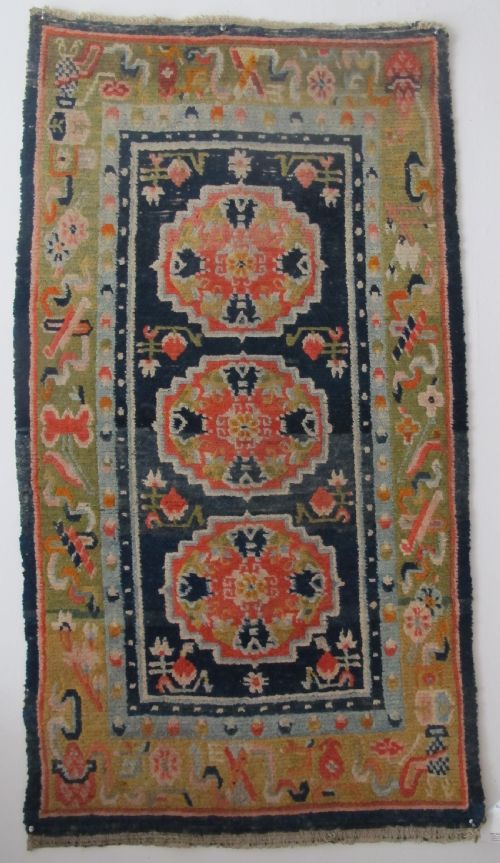Antique Tibetan Rug, 1.29m X 0.99m (4'2" X 3'3")