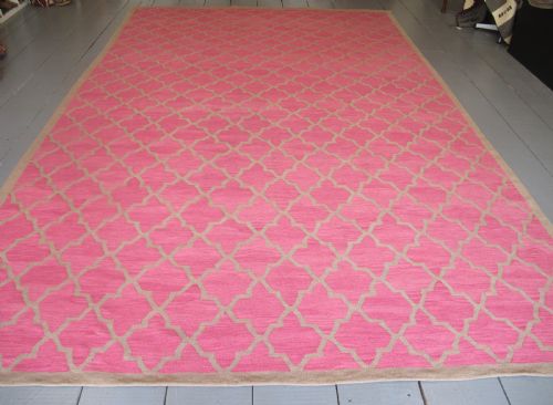 A Very Pretty Indian Wool Dhurrie, Circa 1900, 3.75m X 2.45m (12'3" X 8'1")