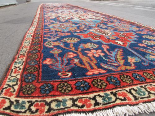 LONG PERSIAN WOOL RUNNER CIRCA 1890 443M X 094M - ADDITIONAL PHOTO 7
