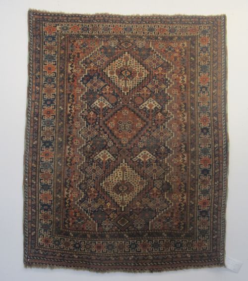 Pretty Persian Tribal Wool Rug, Circa 1890, 1.53m X 1.02m