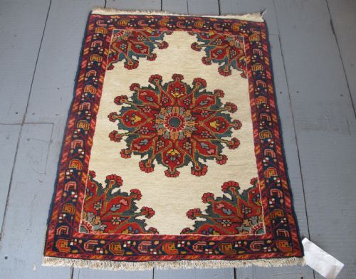 Charming Persian Village Rug, Circa 1900, 98cm X 80cm (39" X 33")