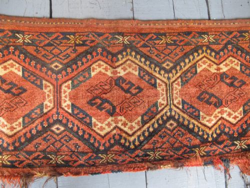 ANTIQUE TURKMEN STORAGE BAGFACE CIRCA 1890 135M X 045M 52 X 18 - ADDITIONAL PHOTO 3