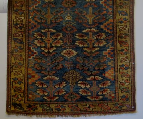 KURDISH RUG WEST PERSIA CIRCA 1870 195M X 073M 76 X 29 - ADDITIONAL PHOTO 1