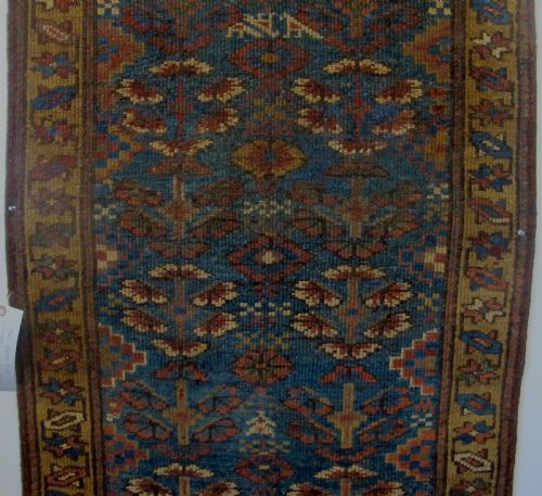 KURDISH RUG WEST PERSIA CIRCA 1870 195M X 073M 76 X 29 - ADDITIONAL PHOTO 2