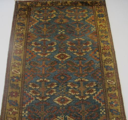 KURDISH RUG WEST PERSIA CIRCA 1870 195M X 073M 76 X 29 - ADDITIONAL PHOTO 3
