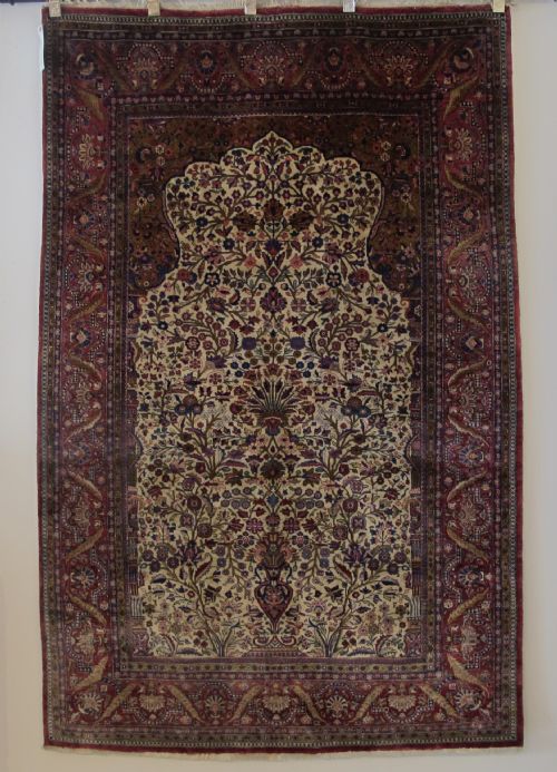 Very Fine Silk Kashan Rug, Persia, Early 20th Cent. 2.06m X 1.33m
