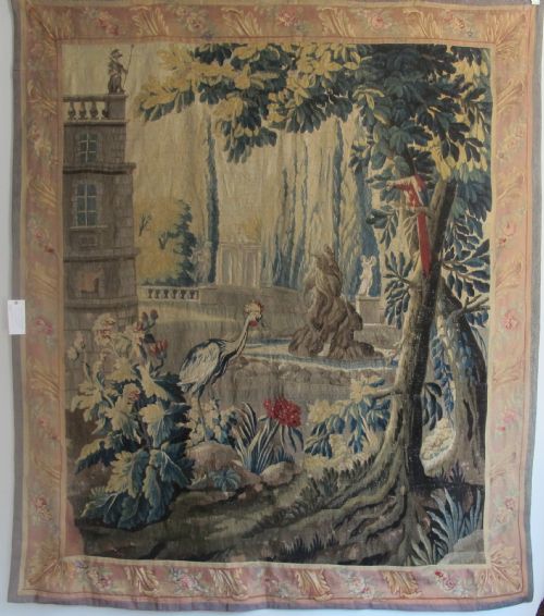 french landscape tapestry 210m x 245m - CATEGORY: ANTIQUE MISCELLANEOUS - DATED 1750