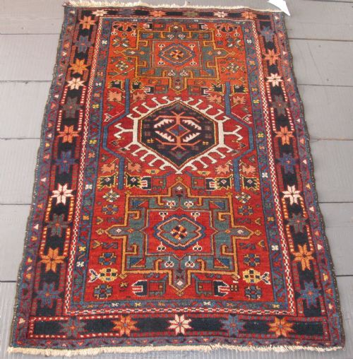 Pretty Karaja Rug, North-west Persia, Circa 1890, 1.37m X 0.93m