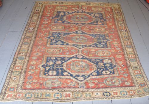 Exceptional Soumac Carpet, East Caucasus, Circa 1870, 2.0m X 2.00m