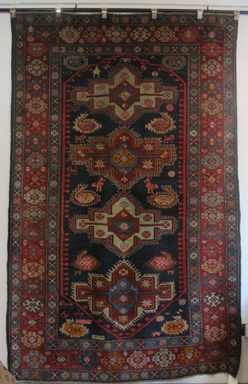 Caucasian Rug, Dated  Circa 1907, 2.65m X 1.65m 8'6" X 5'4"