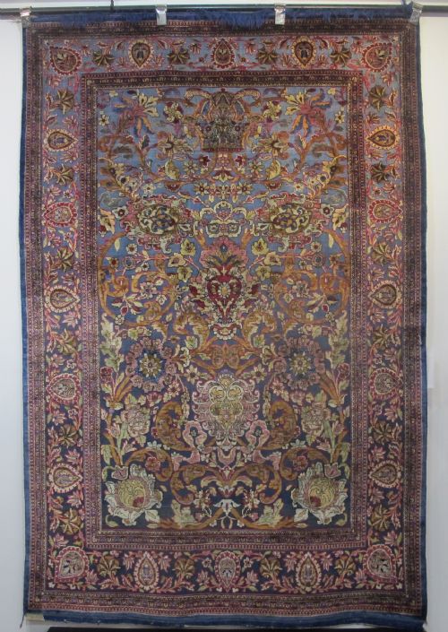 Exceptional Souf Silk Kashan Rug, Persia Circa 1920, 2.03m X 1.35m