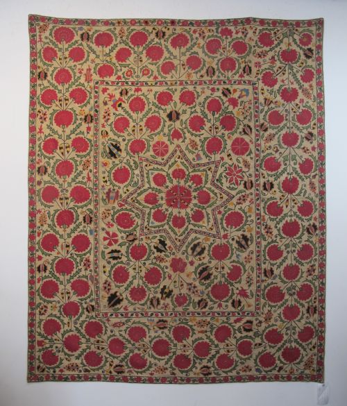 Exceptional Suzani, Uzbekistan, Circa 1840, 2.17m X 1.77m