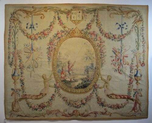 A Fine 18th Century French Tapestry in the Rococo Style, 1.94m X 2.43m