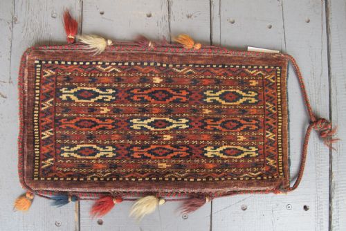 Yomut Spindle Bag, Central Asia, Circa 1880 50cm X 26cm