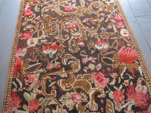 KARABAGH RUNNER WITH EUROPEAN DESIGN CAUCASUS CIRCA 1870 457M X 117M - ADDITIONAL PHOTO 11