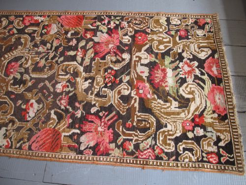 KARABAGH RUNNER WITH EUROPEAN DESIGN CAUCASUS CIRCA 1870 457M X 117M - ADDITIONAL PHOTO 13