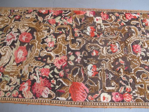 KARABAGH RUNNER WITH EUROPEAN DESIGN CAUCASUS CIRCA 1870 457M X 117M - ADDITIONAL PHOTO 14