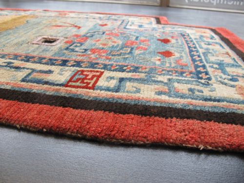 TIBETAN SADDLE COVER LATE 19TH CENTURY 131M X 065M - ADDITIONAL PHOTO 9