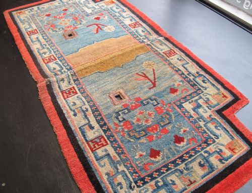 TIBETAN SADDLE COVER LATE 19TH CENTURY 131M X 065M - ADDITIONAL PHOTO 11
