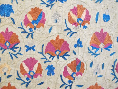 FINE BOKHARA SUZANI UZBEKISTAN CIRCA 1860 232M X 178M - ADDITIONAL PHOTO 8