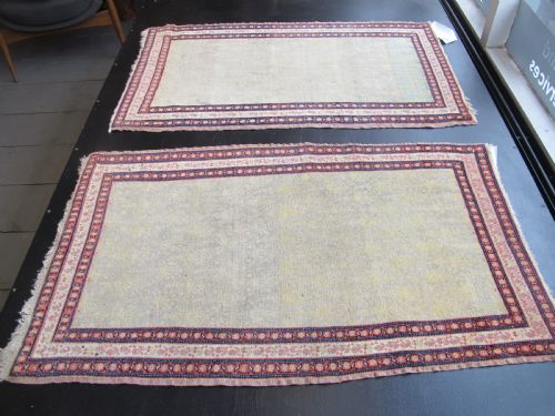 A PAIR OF FINE SENNEH RUGS WEST PERSIA CIRCA 1880 104CM X 62CM EACH - ADDITIONAL PHOTO 9
