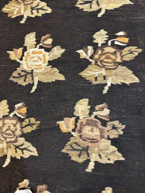 UKRAINIAN WOOL KILIM CIRCA 1890 344M X 228M - ADDITIONAL PHOTO 4