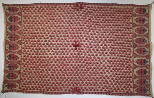 UNUSUAL SINDH EMBROIDERED SHAWL PAKISTAN CIRCA 1880 210M X 124M