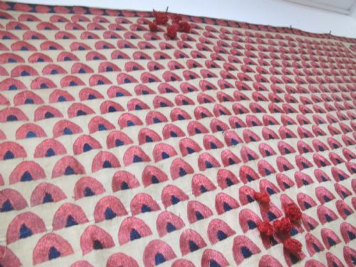 UNUSUAL SINDH EMBROIDERED SHAWL PAKISTAN CIRCA 1880 210M X 124M - ADDITIONAL PHOTO 9
