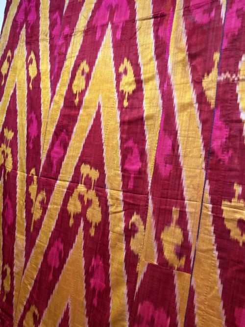 SILK IKAT PANEL UZBEKISTAN CIRCA 1890 185M X 125M - ADDITIONAL PHOTO 8