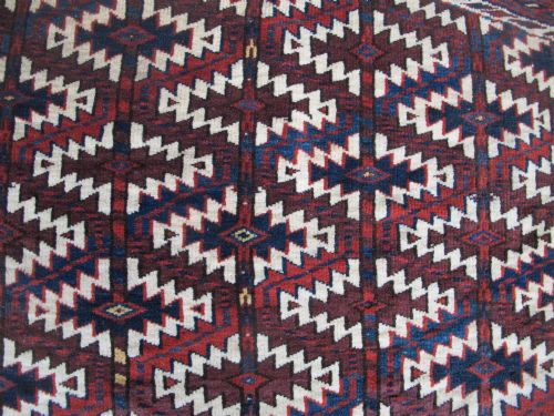 YOMUT AZMALYK CENTRAL ASIA CIRCA 1880 115CM X 70CM - ADDITIONAL PHOTO 4