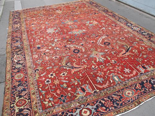 HERIZ CARPET WITH ALLOVER DESIGN CIRCA 1890 360M X 250M - ADDITIONAL PHOTO 1