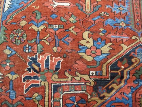 COLOURFUL HERIZ CARPET NORTHWEST PERSIA CIRCA 1890 306M X 232M - ADDITIONAL PHOTO 8