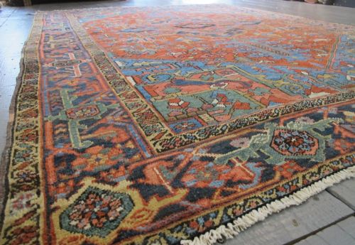COLOURFUL HERIZ CARPET NORTHWEST PERSIA CIRCA 1890 306M X 232M - ADDITIONAL PHOTO 10