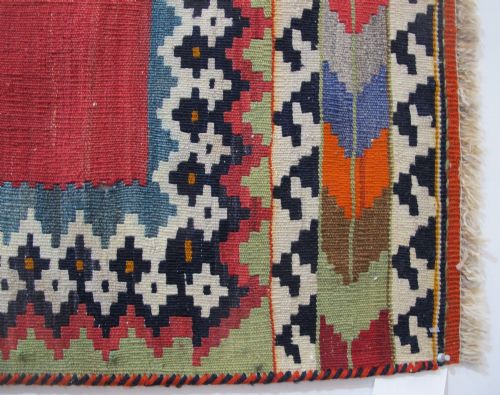 QASHQAI 'LION' KILIM SOUTH PERSIA CIRCA 1900 116M X 196M - ADDITIONAL PHOTO 7