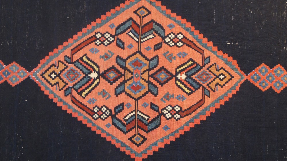 Kurdish Kilim, 3.67m x 2.02m, circa 1880 View II