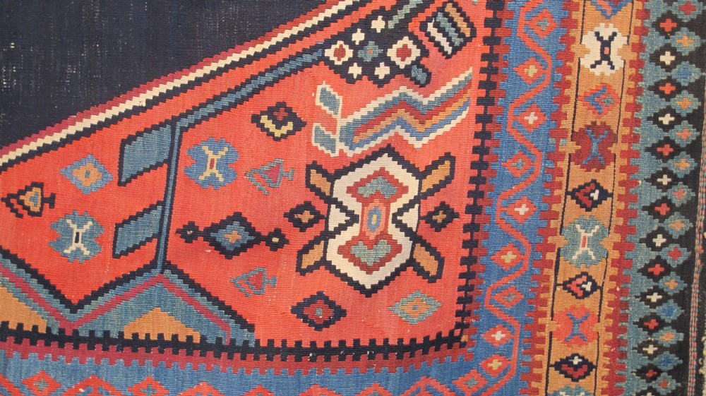 Kurdish Kilim, 3.67m x 2.02m, circa 1880 View III