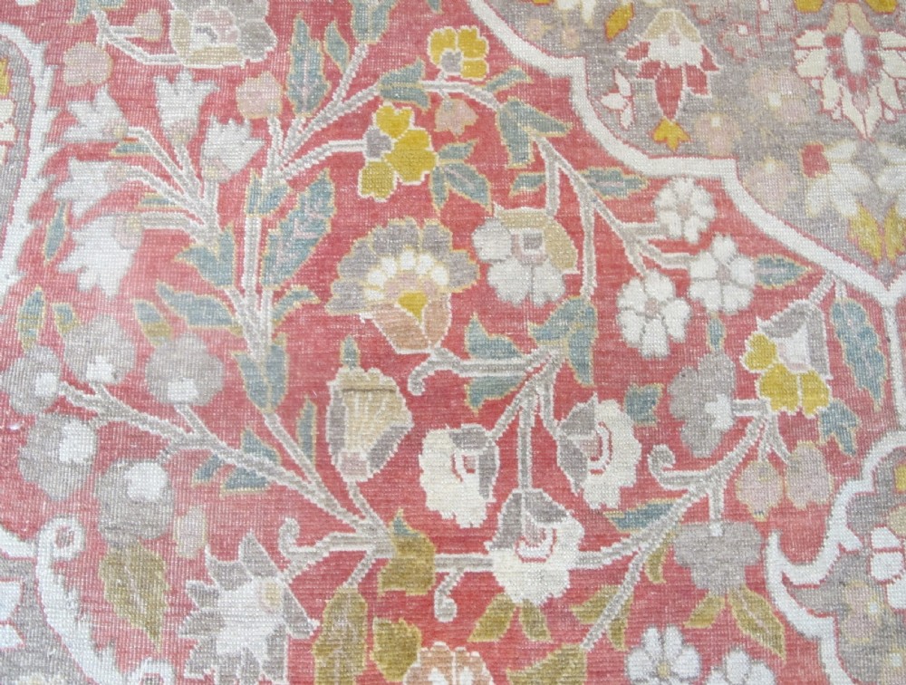 Persian Tabriz Carpet with very subtle colours, 3.45m x 2.42m, Circa 1900 View V