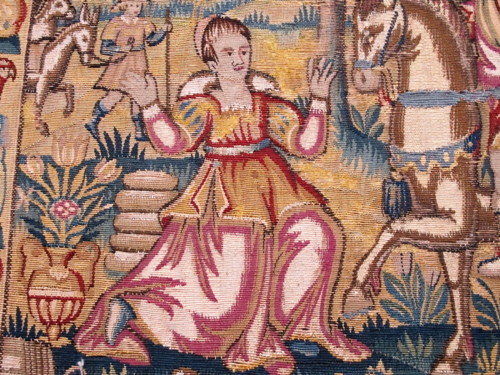 Tapestry Panel Depicting the Meeting of King David and Abigail, Probably Germany, Circa 1600 View IV
