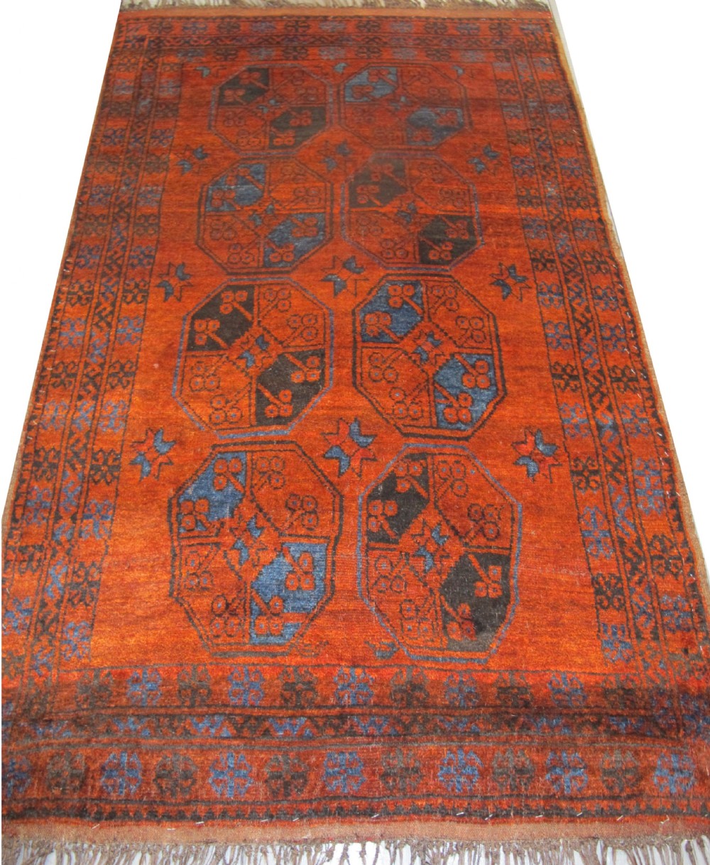 Quirky Afghan Rug 1.95m x 1.20m (6'4