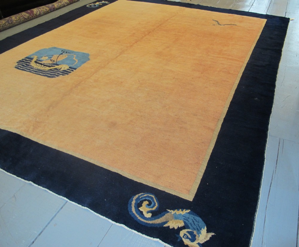 Art Deco Chinese Carpet 3.45m x 2.73m (11'3