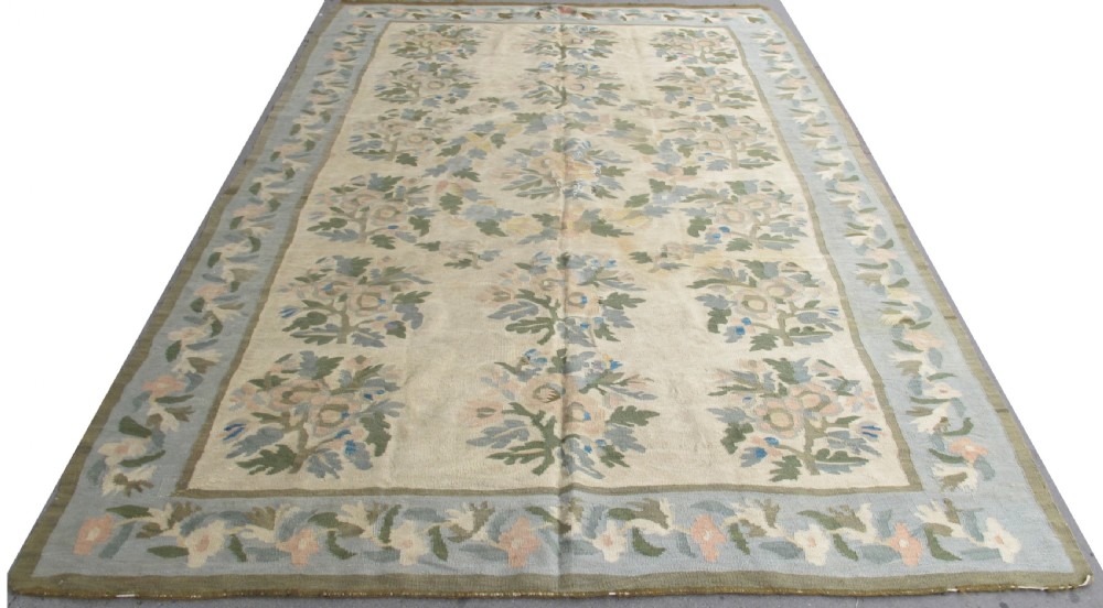 Pale and Decorative Kilim, Ukraine, 8'11