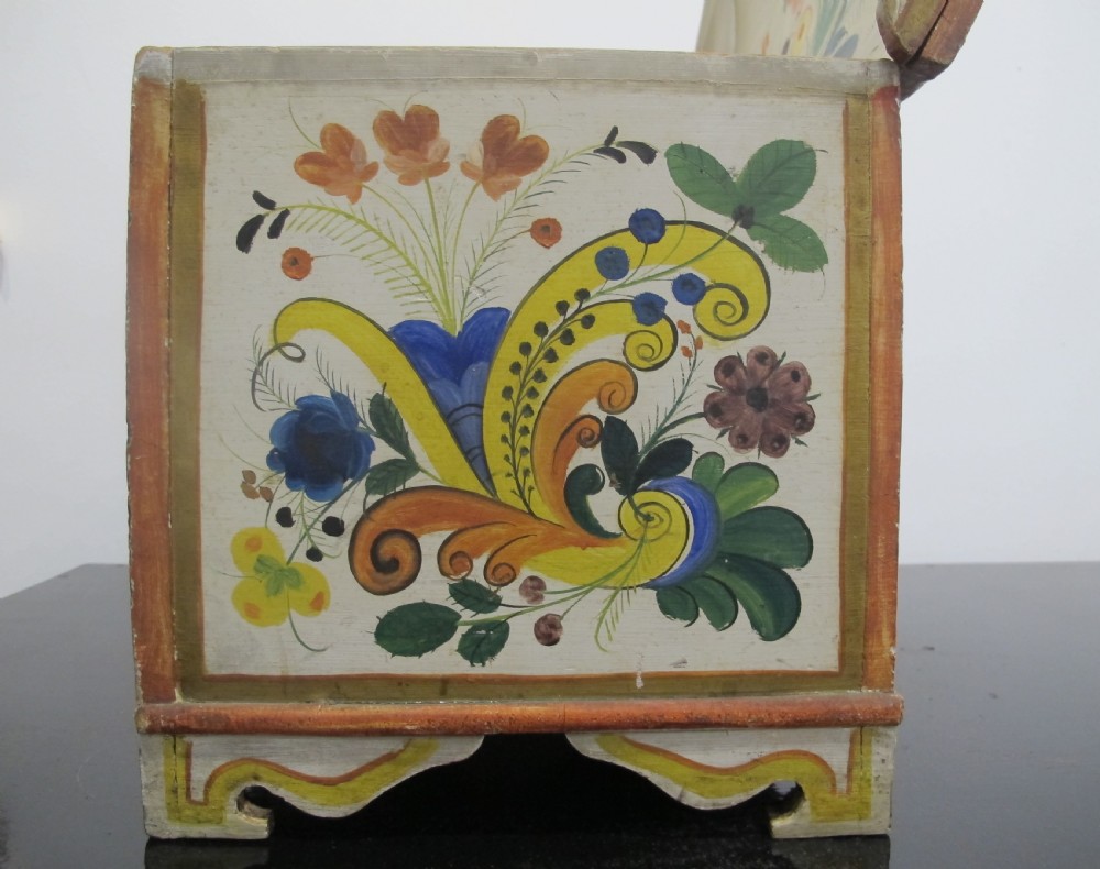 Painted Scandinavian Casket, 19th century, Probably Swedish View IV