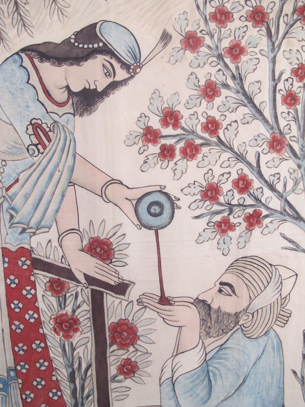 Very Charming 19th Century Persian Khalamkari, 2.49m x 1.27m View V