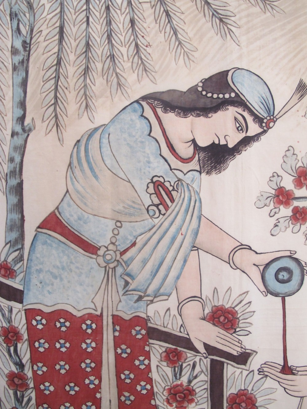 Very Charming 19th Century Persian Khalamkari, 2.49m x 1.27m View VI