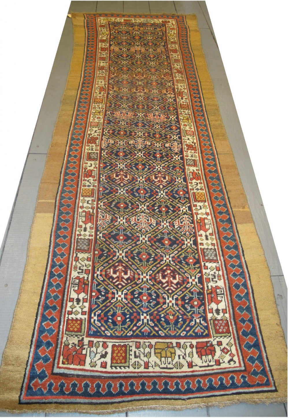 Colourful Antique North-West Persian Runner, 3.12m x 1.00m (10' 2