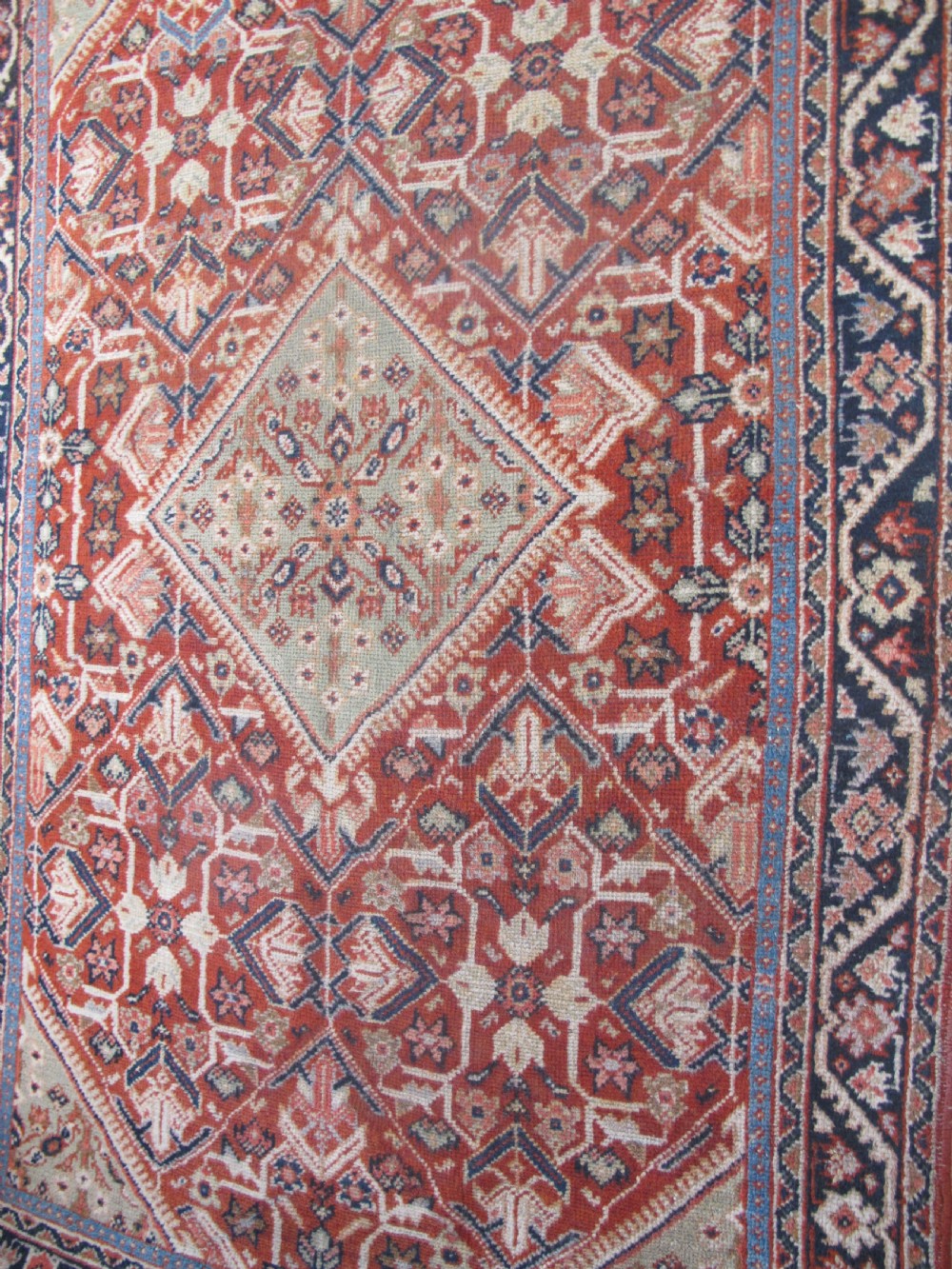 Antique Persian Mahal Rug with soft colours, 2.10m x 1.30m (7' x 4' 3
