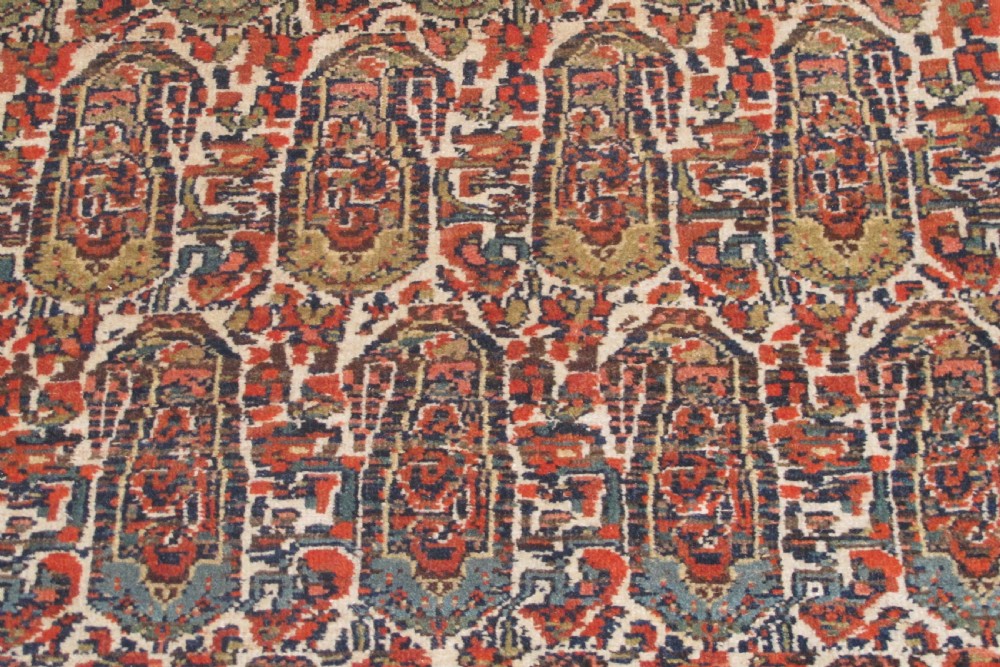 Antique Persian Village Rug with Repeating Botehs, 2.20m x 1.30m View III